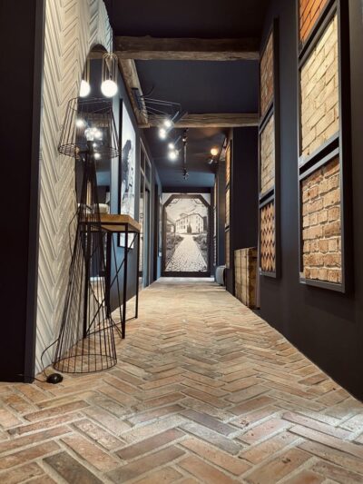 Płytki Z Cegły Podłoga Jodełka