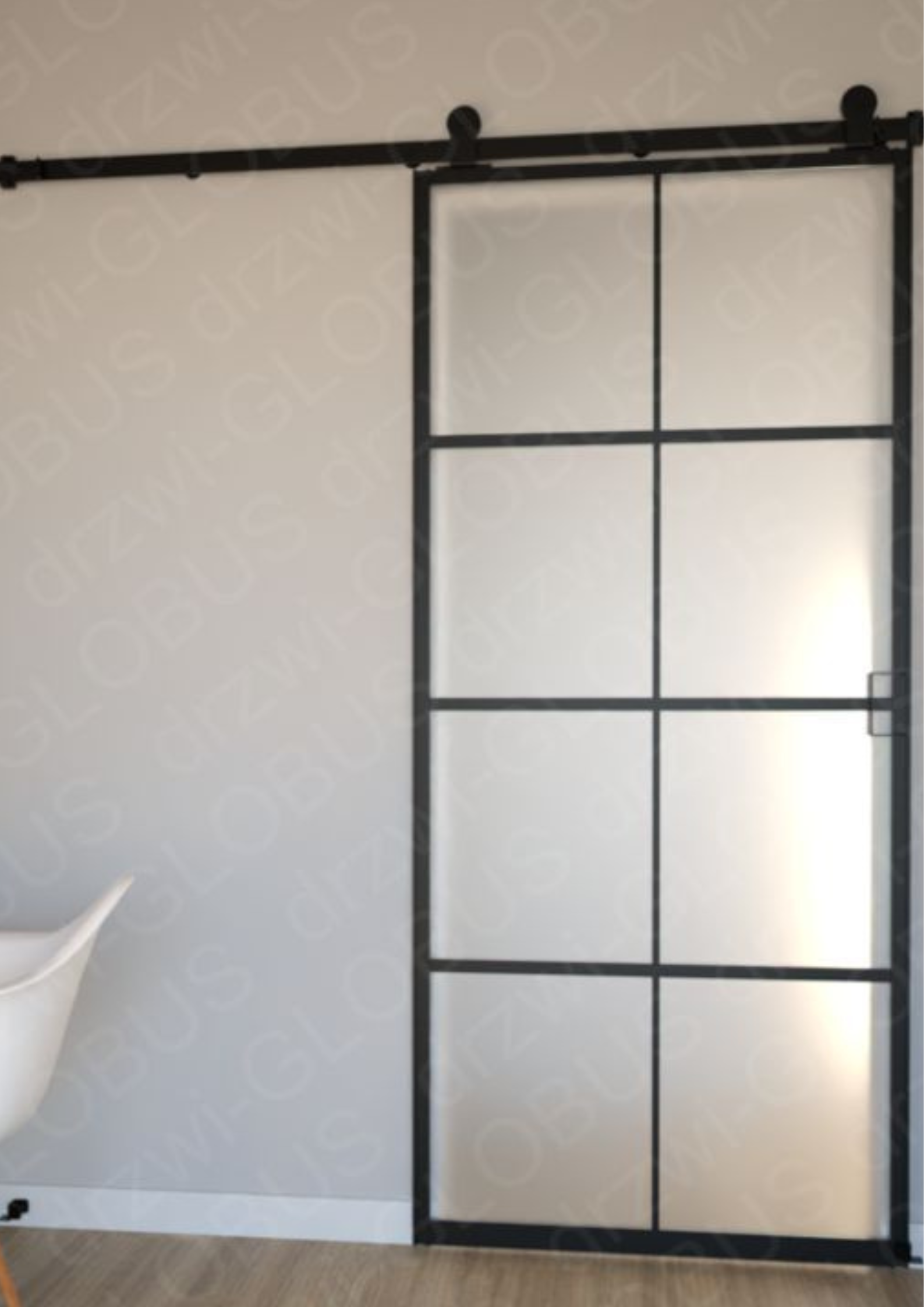 Drzwi szklane przesuwne LOFT I - obrazek 2