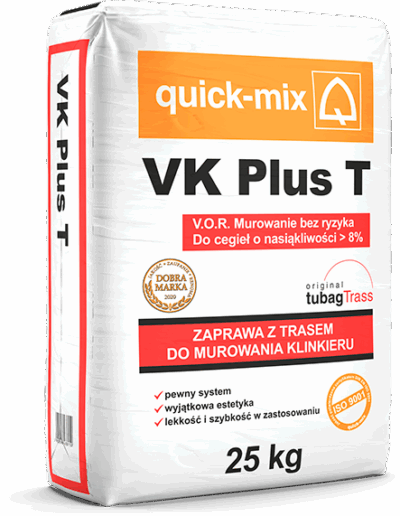 VK Plus T Zaprawa z trasem do murowania klinkieru brązowa