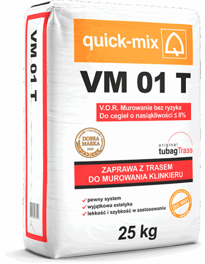 VM 01 T Zaprawa z trasem do murowania klinkieru czarna