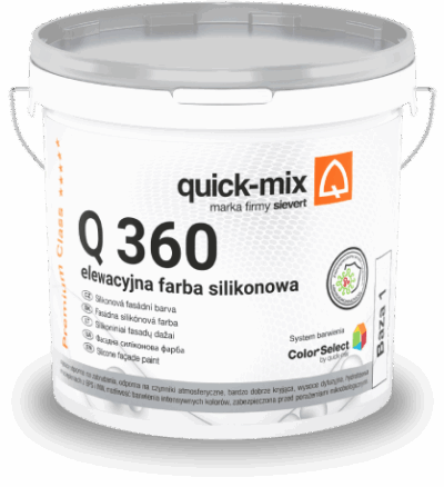 Q 360 Elewacyjna farba silikonowa biała 15 l