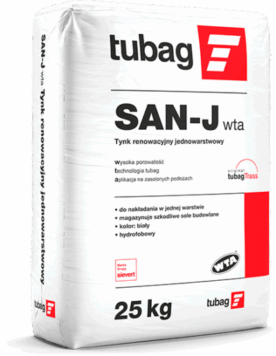 SAN-J WTA Tynk renowacyjny jednowarstwowy