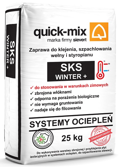SKS WINTER+ Zaprawa do klejenia, szpachlowania wełny i styropianu